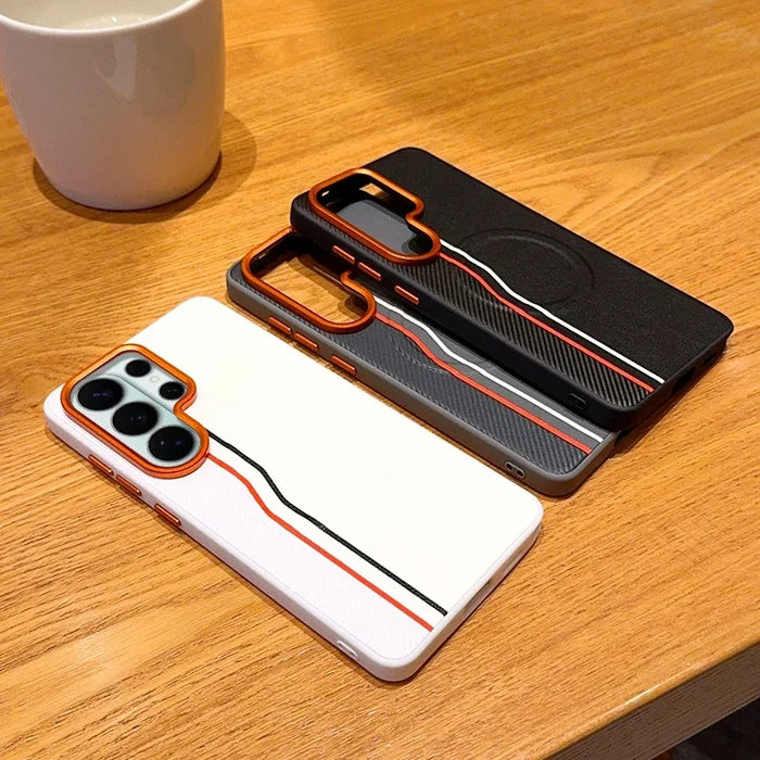 Luxury Magnetic Leather Case for Samsung Galaxy S24-S26