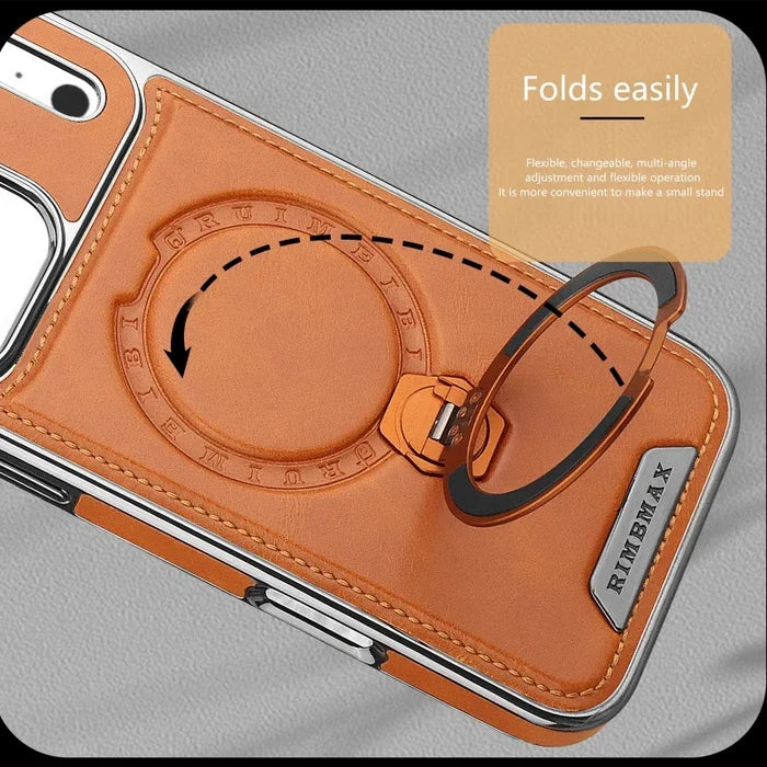 Luxury Magnetic Leather Phone Case for iPhone