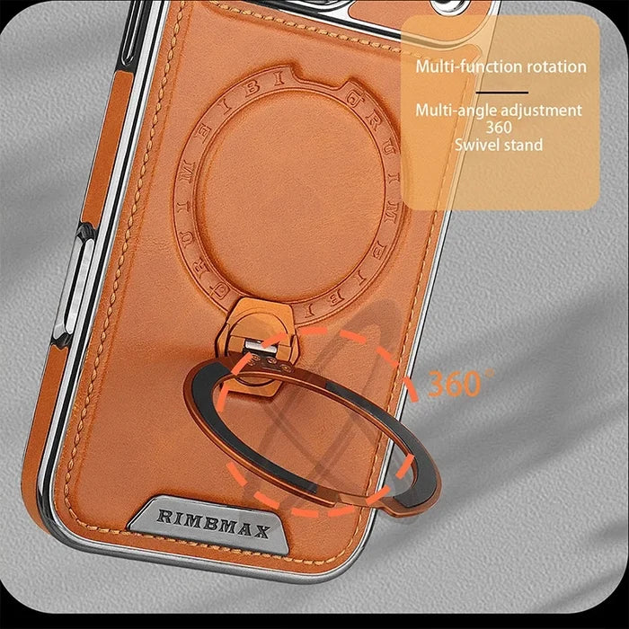 Luxury Magnetic Leather Phone Case for iPhone