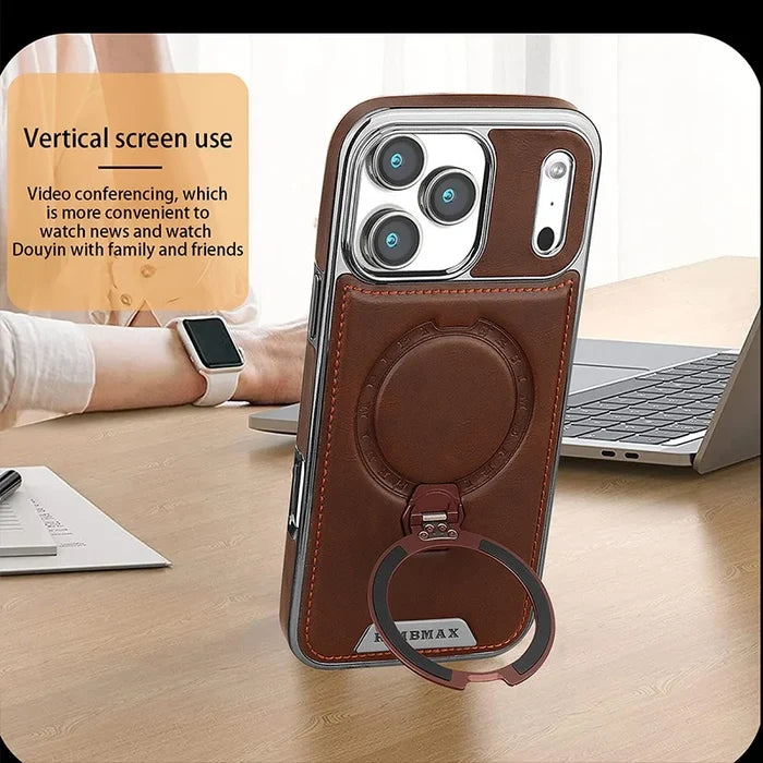 Luxury Magnetic Leather Phone Case for iPhone