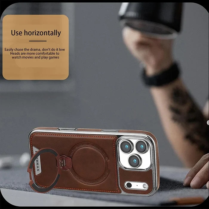 Luxury Magnetic Leather Phone Case for iPhone
