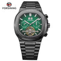 Luxury Men's Blue Tourbillon Automatic Watch