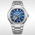 Round / Blue dial