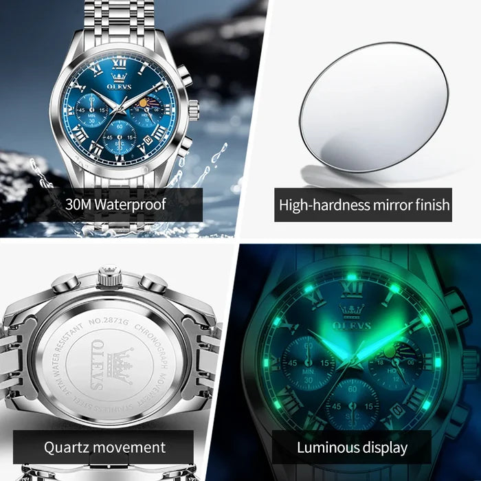 Luxury Men's Luminous Quartz Watch