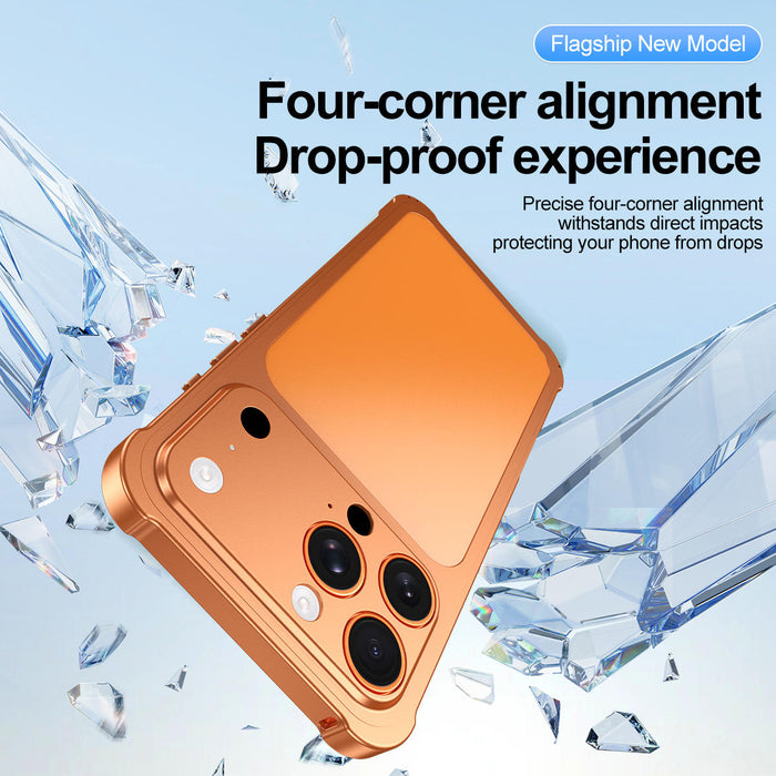 Luxury Metal Convert Frame Case for iPhone 17 Pro Max