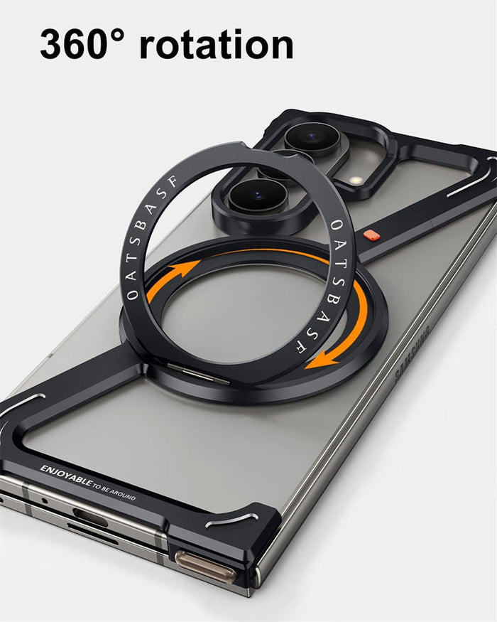 Luxury Metal Z-Frame Magnetic 360° Stand Case for Samsung Galaxy Z Fold 7