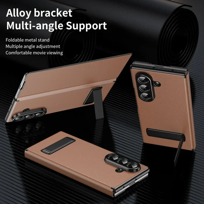Luxury PU Leather Cell Phone Case for Samsung Z Fold