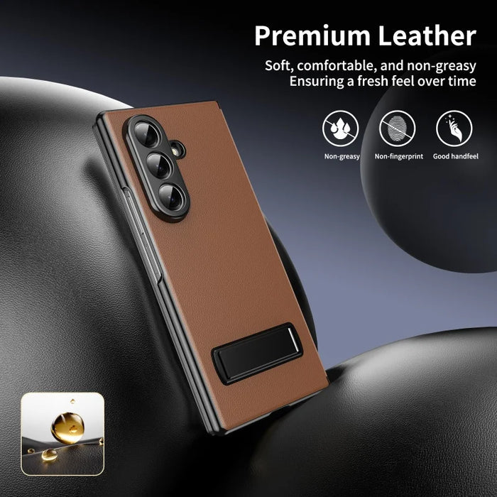 Luxury PU Leather Cell Phone Case for Samsung Z Fold