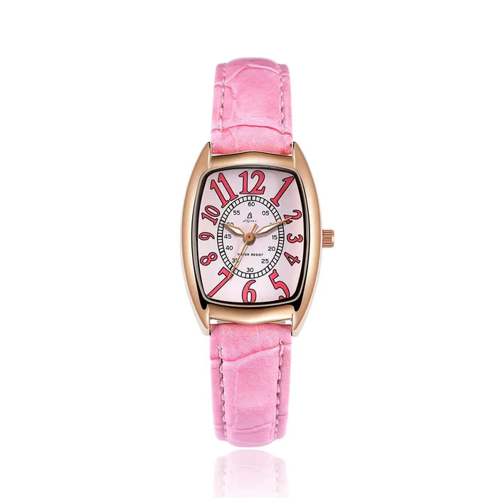 Luxury Retro Ladies Watch with Leather Strap