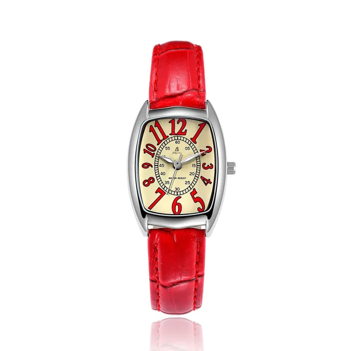 Luxury Retro Ladies Watch with Leather Strap