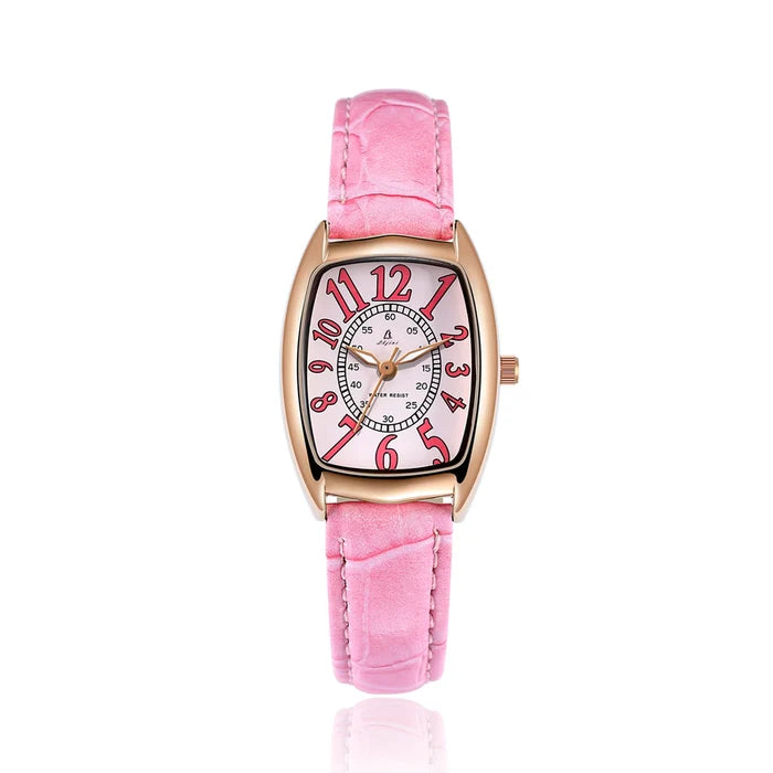 Luxury Retro Ladies Watch with Leather Strap