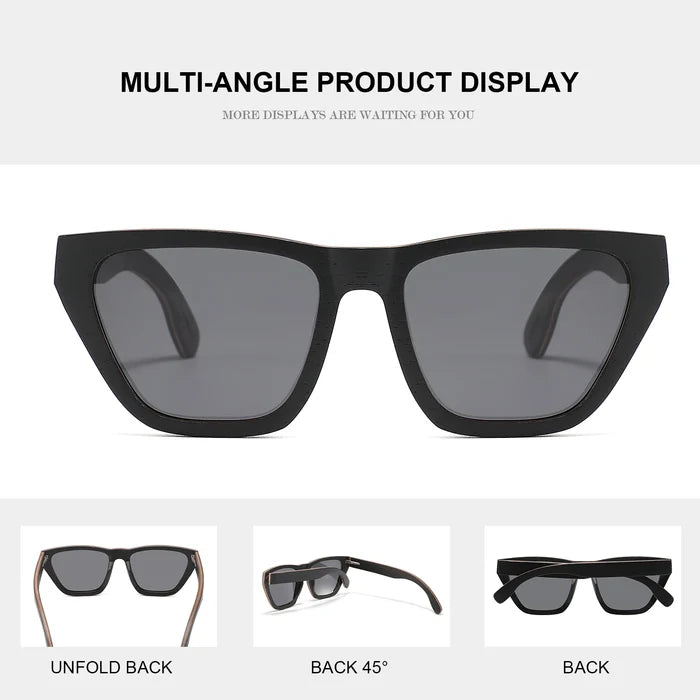 Luxury Retro Square Sunglasses with Polarized Lenses