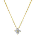 Luxury Silver Gold Vermeil Zirconia Necklace