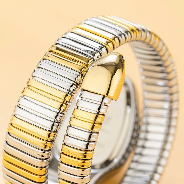 Luxury Snake-Shaped Quartz Watch for Women