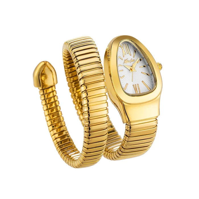 Luxury Snake-Shaped Quartz Watch for Women
