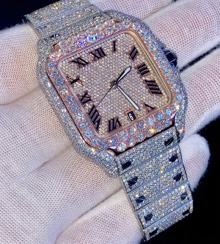 Luxury Square Diamond Watches for Men