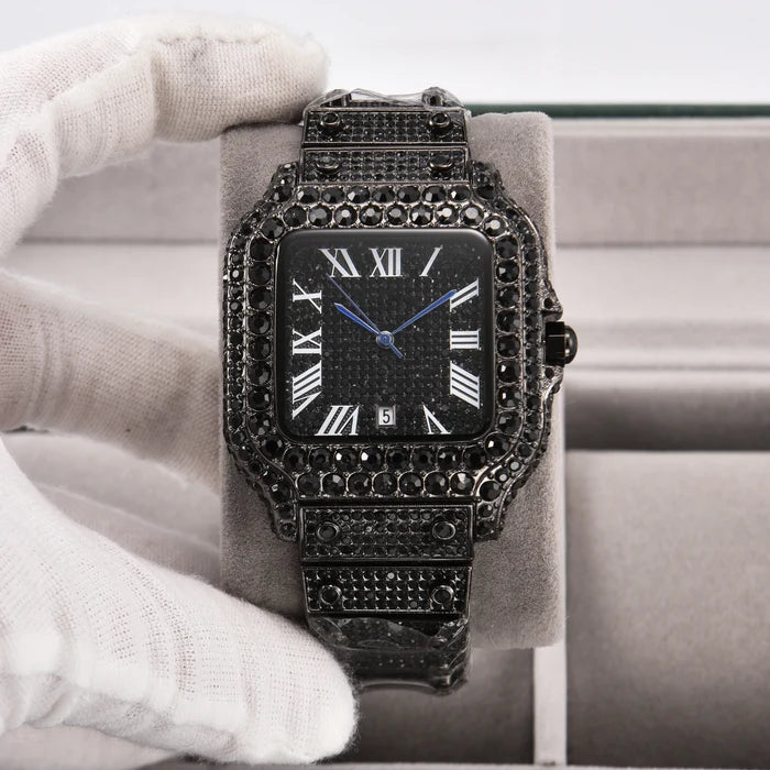 Luxury Square Diamond Watches for Men