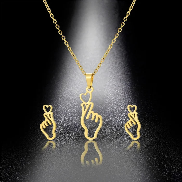 Luxury Stainless Steel Jewelry Set for Women