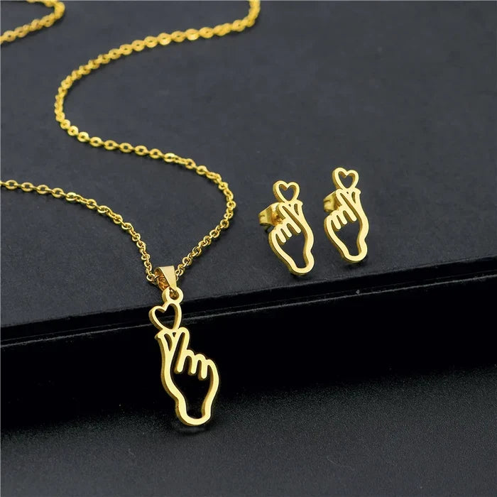 Luxury Stainless Steel Jewelry Set for Women