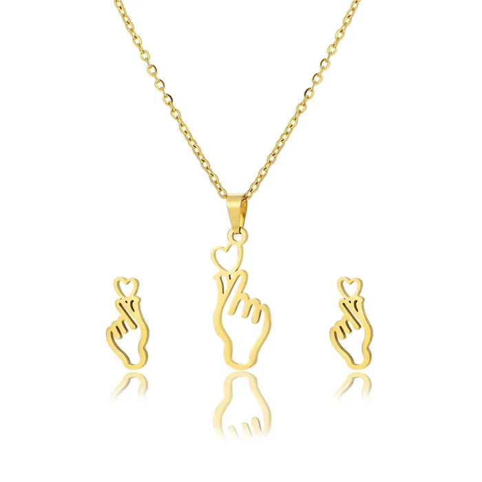 Luxury Stainless Steel Jewelry Set for Women