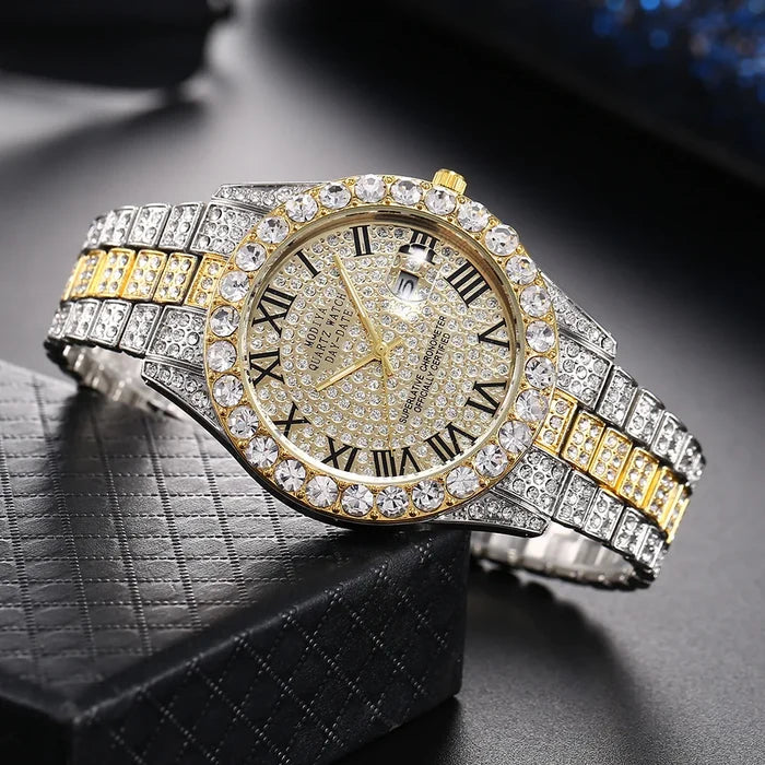 Luxury Unisex Quartz Rhinestone Watch