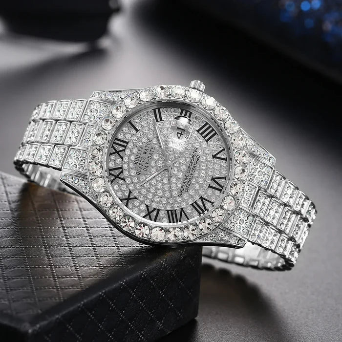 Luxury Unisex Quartz Rhinestone Watch