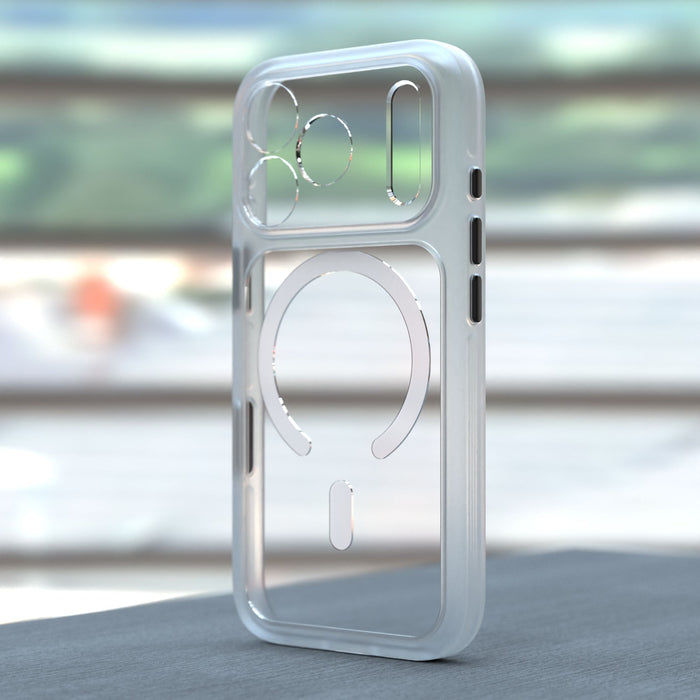 Magnetic Transparent Frame Case for iPhone