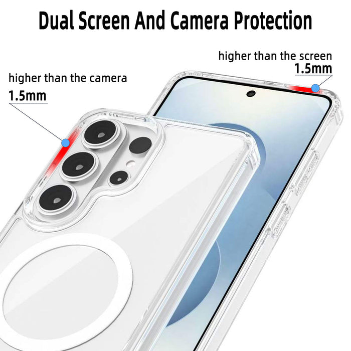 Magnetic Wireless Charging Dual Screen Cover for Samsung S26 Series