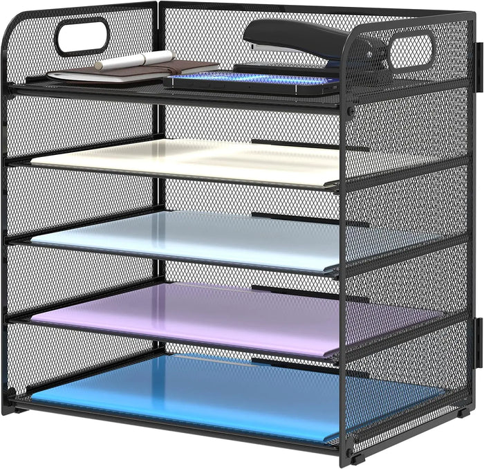 Manufacture Modern Multifunction Metal Mesh Desk File Letter