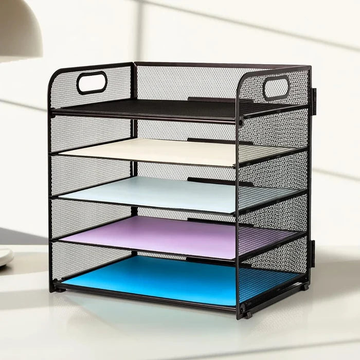 Manufacture Modern Multifunction Metal Mesh Desk File Letter