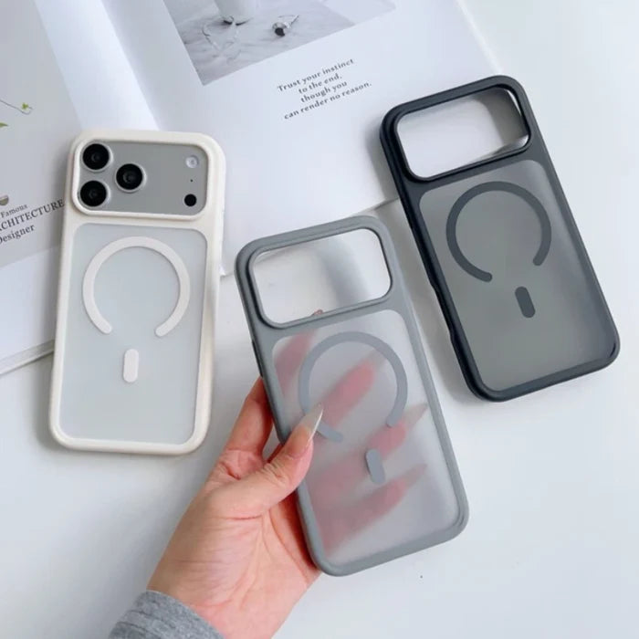 Matte Skin Feel Magnetic Case for iPhone