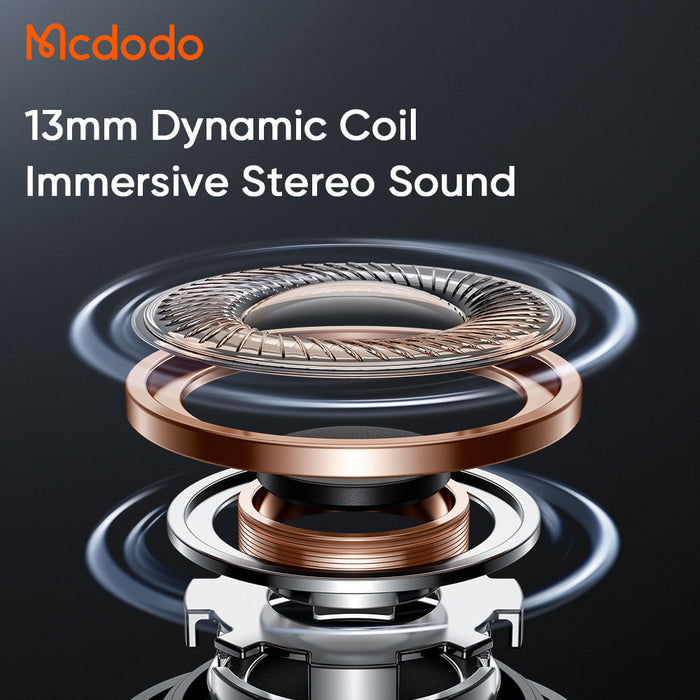 Mcdodo 330 ANC + ENC Wireless Earbuds – Waterproof IPX4 Sport In-Ear Headset with Digital Display & Long Battery Life