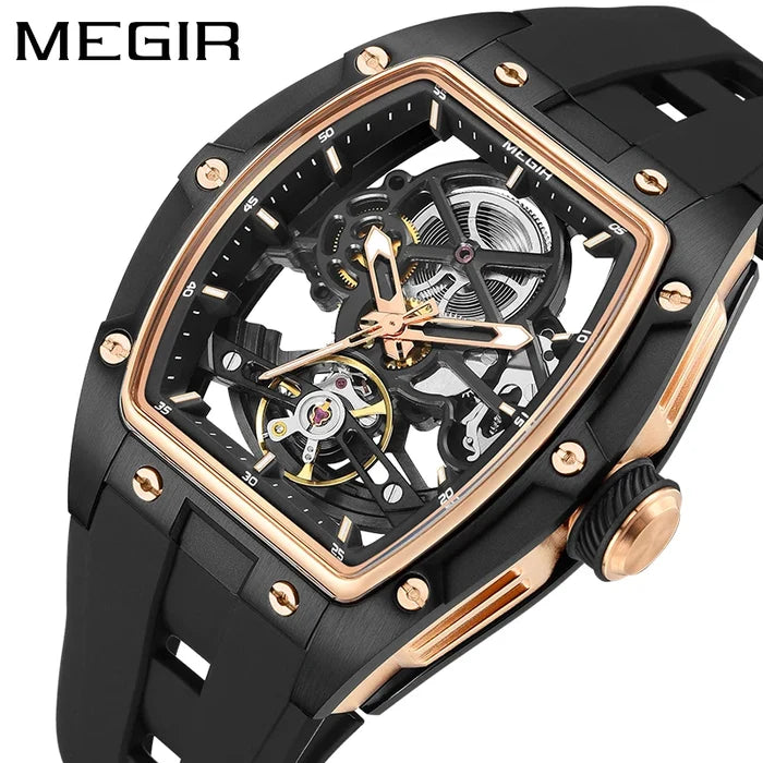 MEGIR 2242G Luxury Mechanical Tourbillon Watch