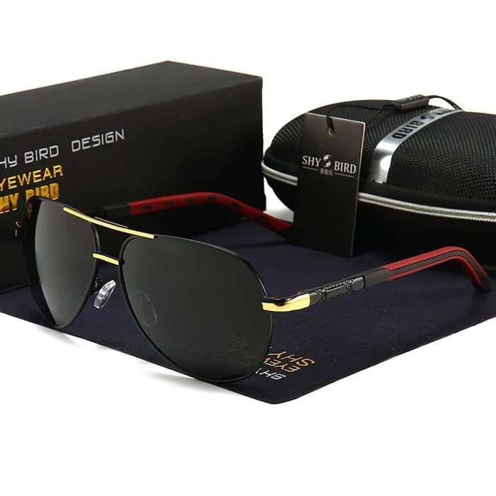 Men's Alloy Framed Polarized Toad Sunglasses