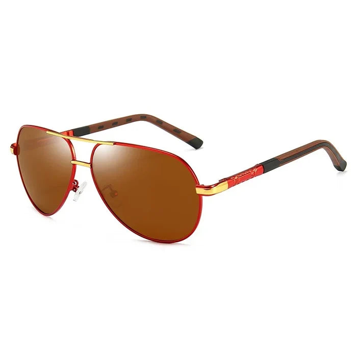 Men's Alloy Framed Polarized Toad Sunglasses