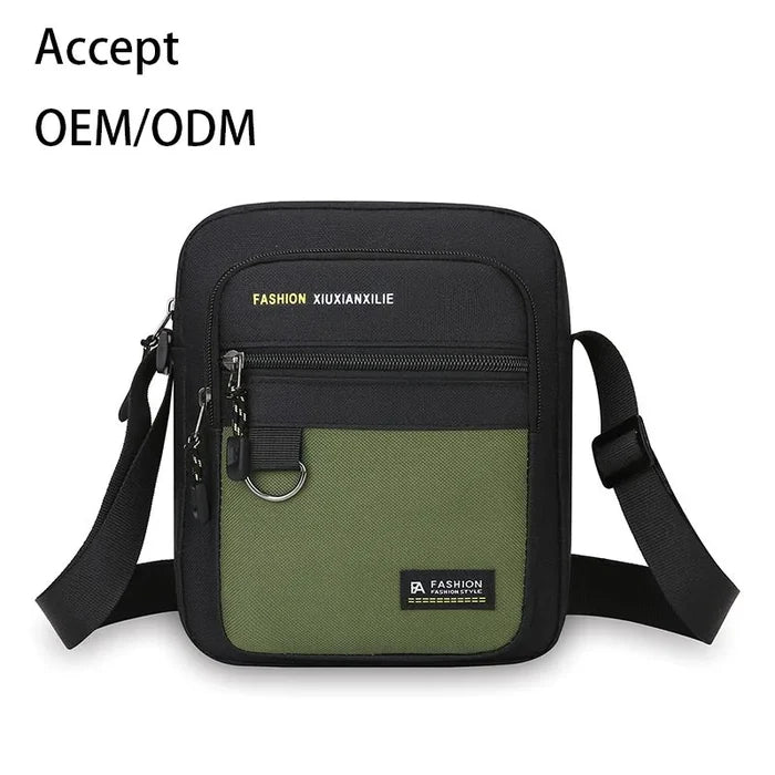 Men's Minimalist Chest Waterproof Outdoor Backpack Geometric Bag