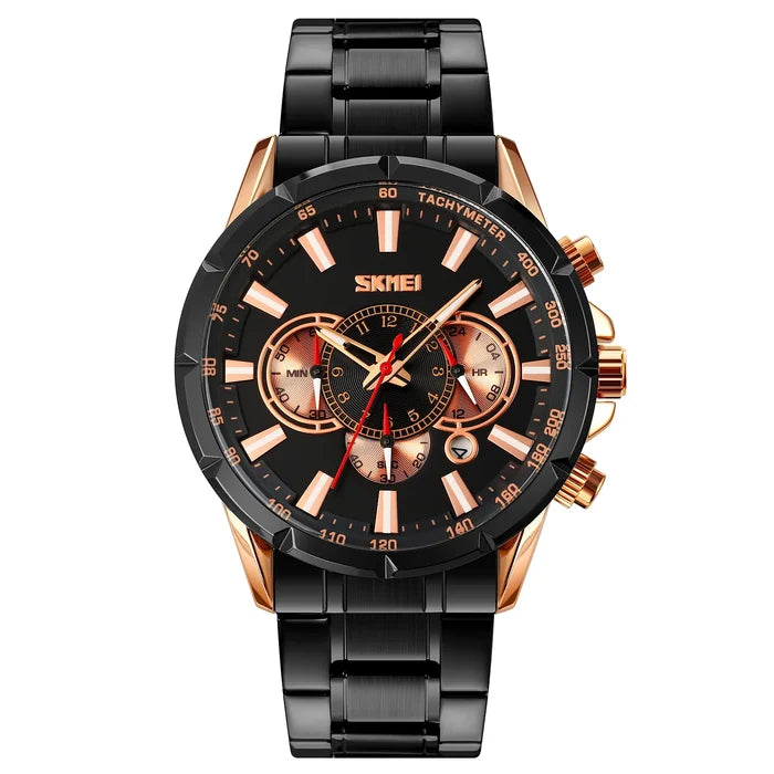 rose gold/black