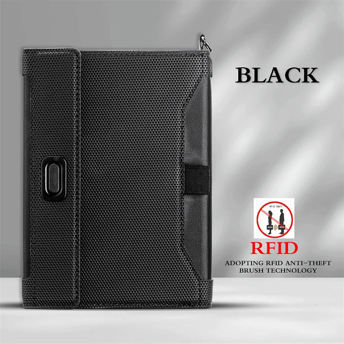 Men's Slim Pu Leather Beige Passport Cover Waterproof Anti-Theft