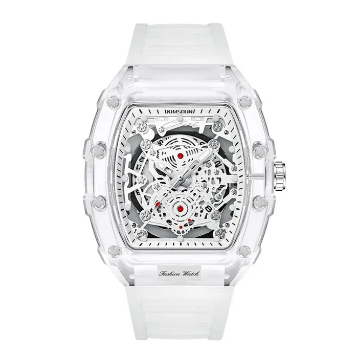 Transparent white surface-white band