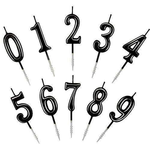 Metal Gold And Ivory 0-9 Number Metal candle Use In Birthday Cake Wedding Cake