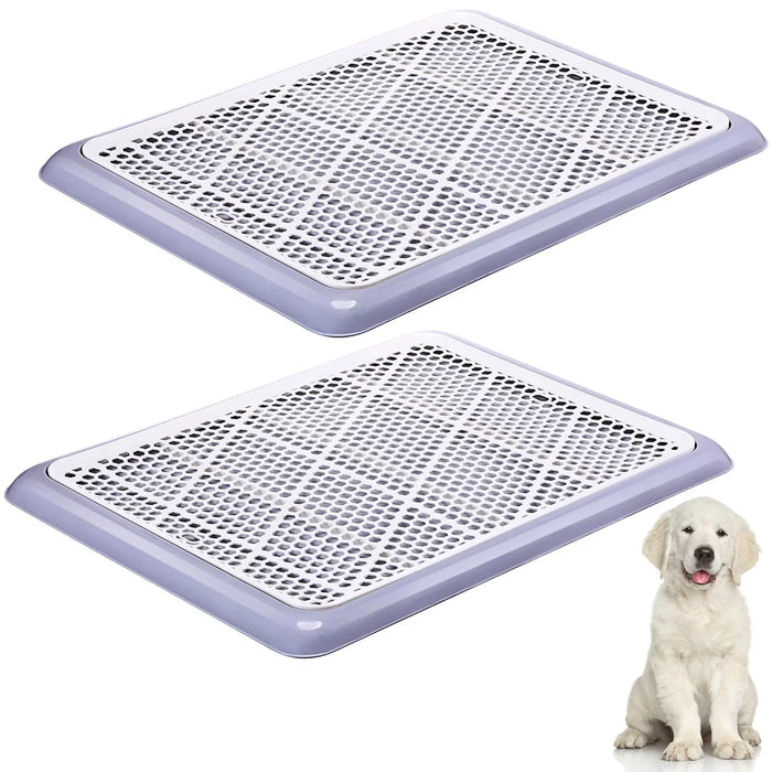 Dog potty training pads with mesh grid, ideal for puppies and indoor pet care essentials
