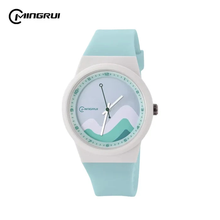 MINGRUI Kids Blue Dial Sports Watch