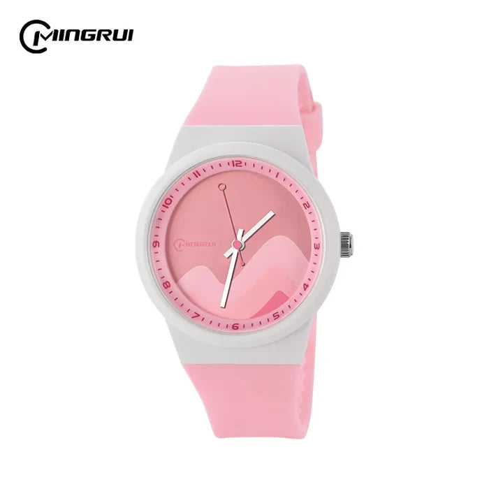 MINGRUI Kids Blue Dial Sports Watch