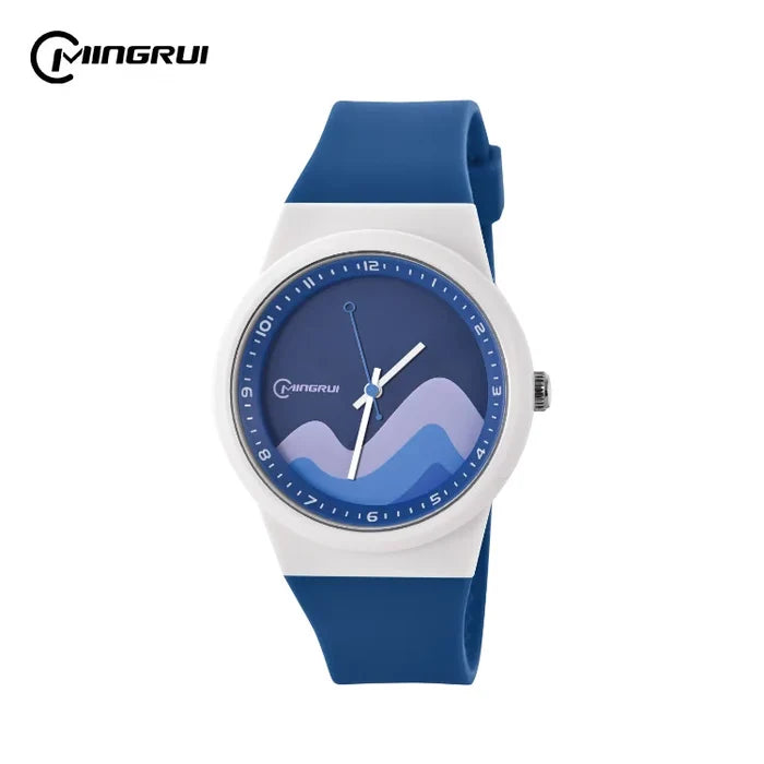 MINGRUI Kids Blue Dial Sports Watch