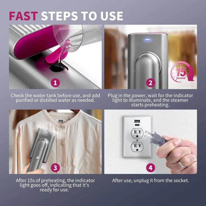 Mini Foldable Travel Steam Iron