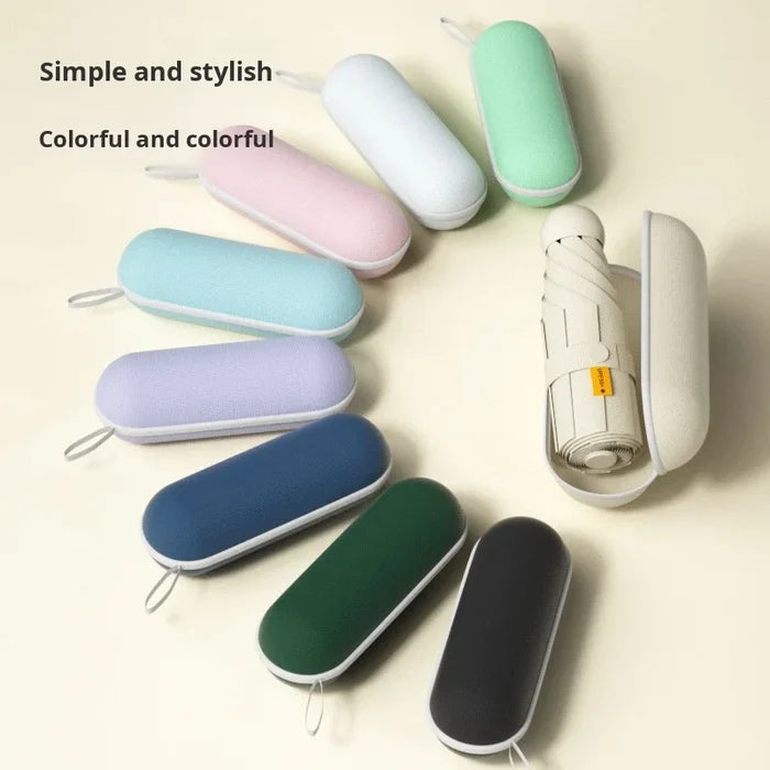 Mini Light 5-fold Portable Manual Umbrella UPF50+ UV Protection