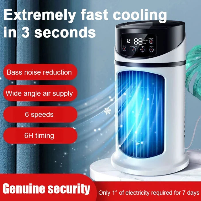 Mini Plastic Electric Evaporative Air Cooler Fan with Bladeless