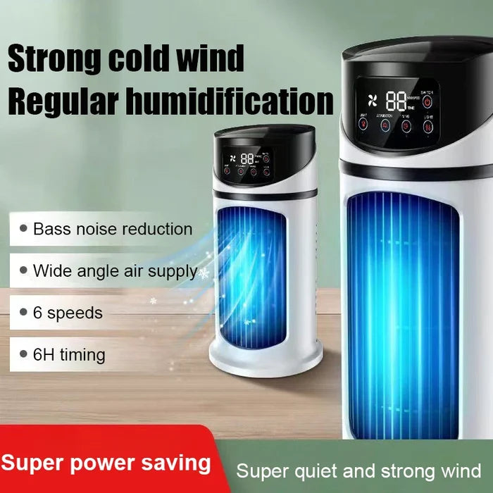 Mini Plastic Electric Evaporative Air Cooler Fan with Bladeless