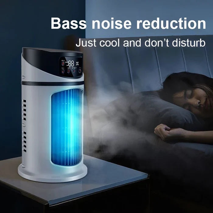 Mini Plastic Electric Evaporative Air Cooler Fan with Bladeless