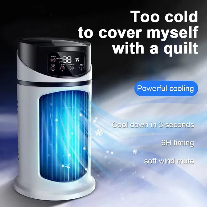 Mini Plastic Electric Evaporative Air Cooler Fan with Bladeless